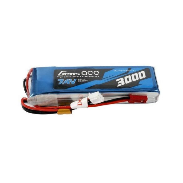 Baterie LiPo Gens Ace 3000mAh 7.4V 1C 2S1P