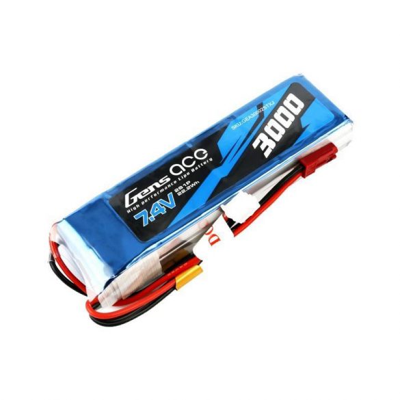 Baterie LiPo Gens Ace 3000mAh 7.4V 1C 2S1P