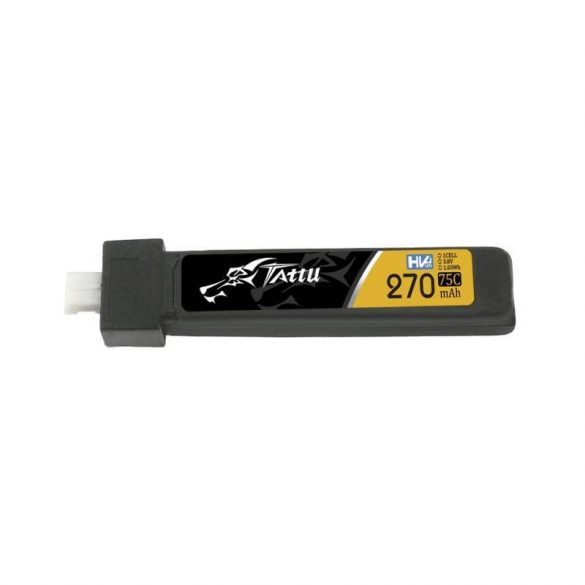 Baterie Tattu LiPo 270mAh 3.8V 75C 1S1P JST-PHR 2.0 (5buc)