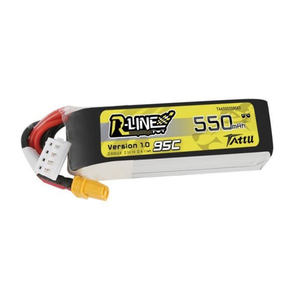 Baterie Tattu R-Line 550mAh 11.1V 95C 3S1P XT30