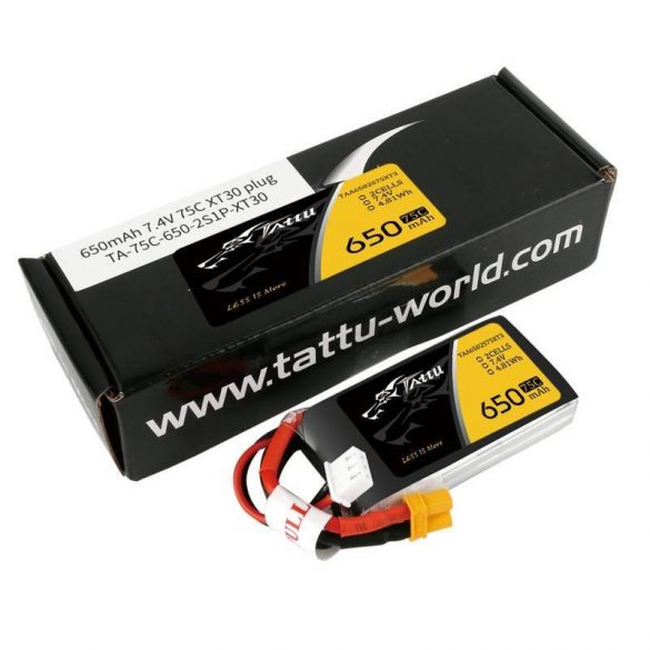 Baterie Tattu 650mAh 7.4V 75C 2S1P