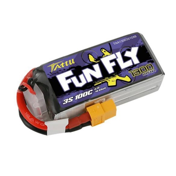 Tattu Funfly 1300mAh 11.1V 100C 3S1P akkumulátor