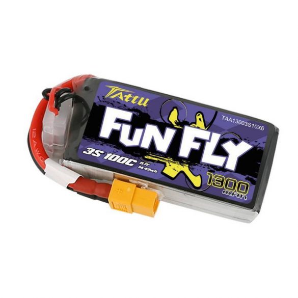 Tattu Funfly 1300mAh 11.1V 100C 3S1P akkumulátor