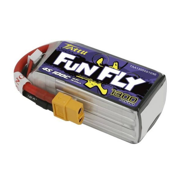 Baterie Tattu Funfly 1300mAh 14.8V 100C 4S1P