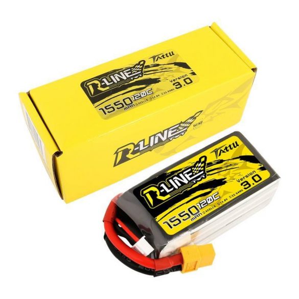 Baterie Tattu R-Line Versiunea 3.0 1550mAh 14.8V 120C 4S1P XT60