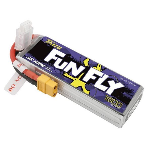 Baterie Tattu Funfly 1800mAh 11.1V 100C 3S1P XT60