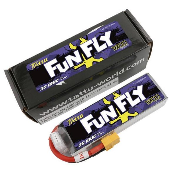 Baterie Tattu Funfly 1800mAh 11.1V 100C 3S1P XT60