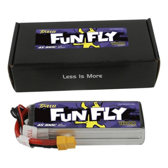 Baterie Tattu Funfly 1800mAh 14.8V 100C 4S1P XT60