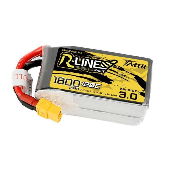 Baterie Tattu R-Line versiunea 3.0 1800mAh 14.8V 120C 4S1P XT60