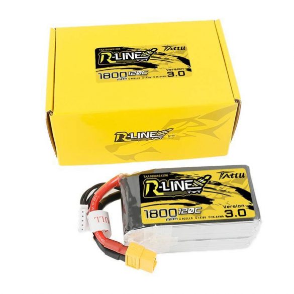 Baterie Tattu R-Line versiunea 3.0 1800mAh 14.8V 120C 4S1P XT60