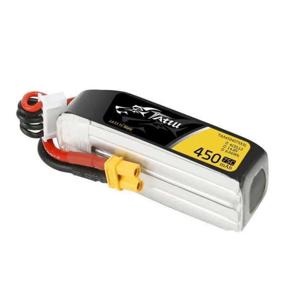 Tattu 450mAh 14.8V 75C 4S1P Baterie lungă