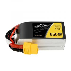 Conector XT60 baterie Tattu 850mAh 11.1V 75C 3S1P