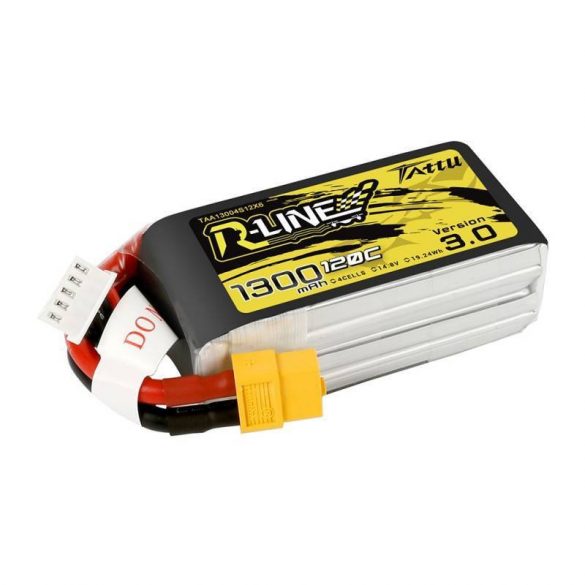 Baterie Tattu R-Line versiunea 3.0 1300mAh 14.8V 120C 4S1P XT60