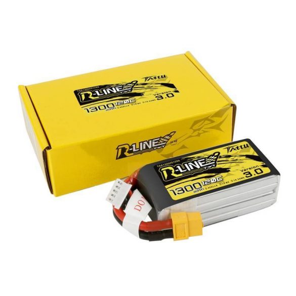 Baterie Tattu R-Line versiunea 3.0 1300mAh 14.8V 120C 4S1P XT60