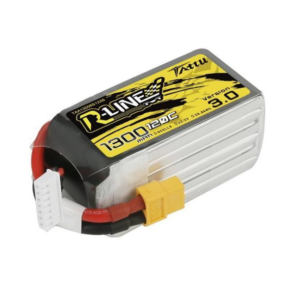 Baterie Tattu R-Line versiunea 3.0 1300mAh 22.2V 120C 6S1P XT60