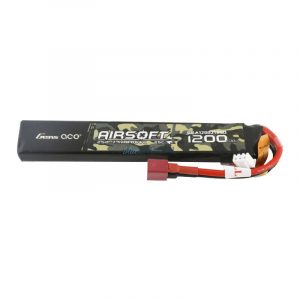 Gens ace 25C 1200mAh 2S1P 7.4V Airsoft Gun Lipo baterie T Plug