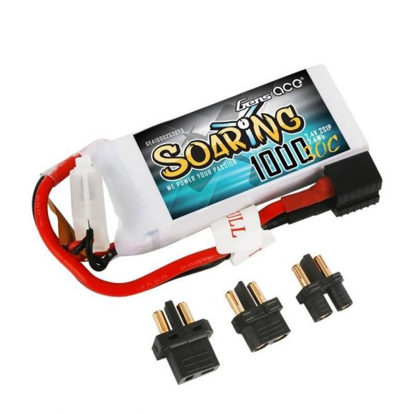 Baterie Gens Ace Soaring 1000mAh 7.4V 30C 2S1P EC3 / XT60 / T-Plug