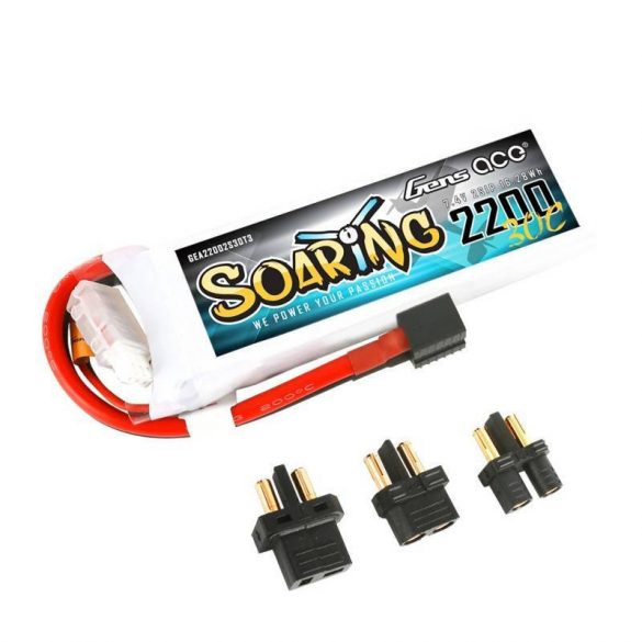 Baterie Gens Ace Soaring 2200mAh 7.4V 30C 2S1P EC3/XT60/T-conector