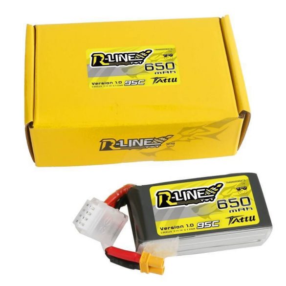 Baterie Tattu R-Line 650mAh 11.1V 95C 3S1P XT30