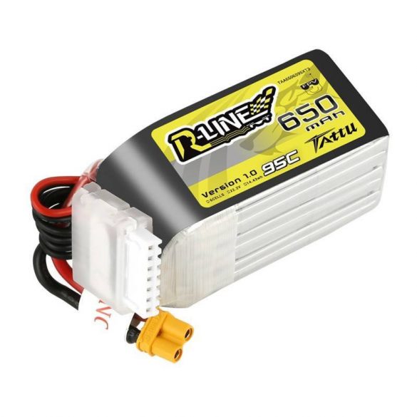 Baterie Tattu R-Line 650mAh 22.2V 95C 6S1P XT30U-F