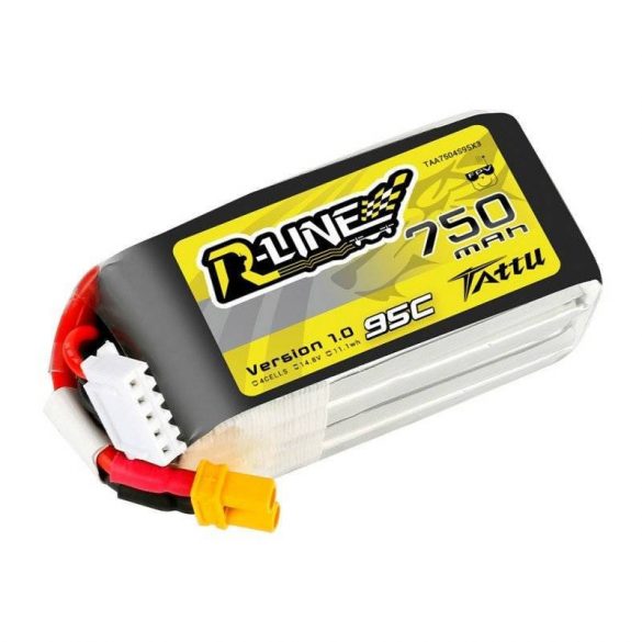 Baterie Tattu R-Line 750mAh 14.8V 95C 4S1P JST-XHR