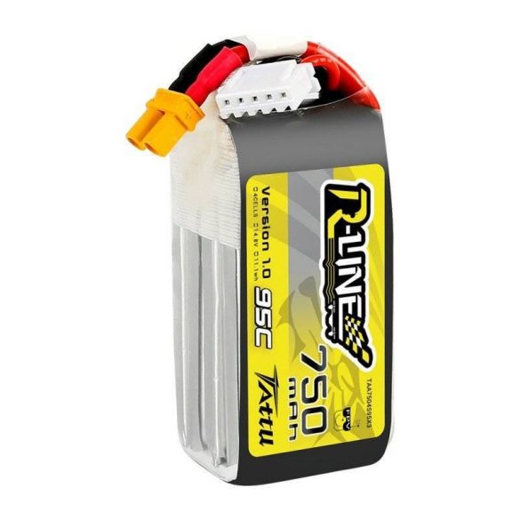 Baterie Tattu R-Line 750mAh 14.8V 95C 4S1P JST-XHR