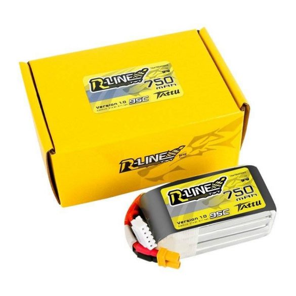 Baterie Tattu R-Line 750mAh 14.8V 95C 4S1P JST-XHR