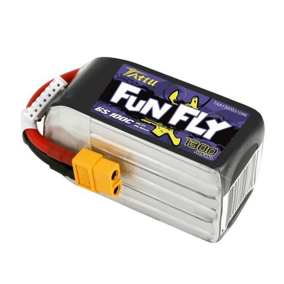 Baterie Tattu Funfly 1300mAh 22.2V 100C 6S1P XT60