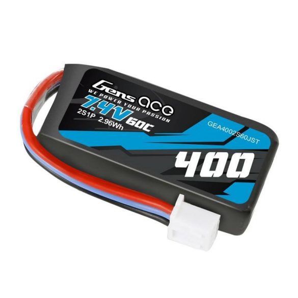 Baterie Gens Ace 400mAh 7.4V 60C 2S1P JST 7.4V 60C JST