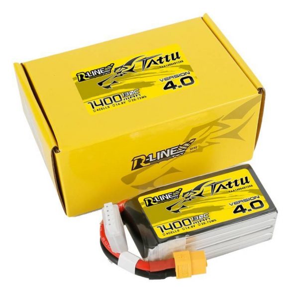 Baterie Tattu R-Line 4.0 1400mAh 14.8V 130C 4S1P XT60