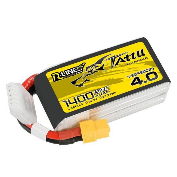 Baterie Tattu R-Line 4.0 1400mAh 14.8V 130C 4S1P XT60