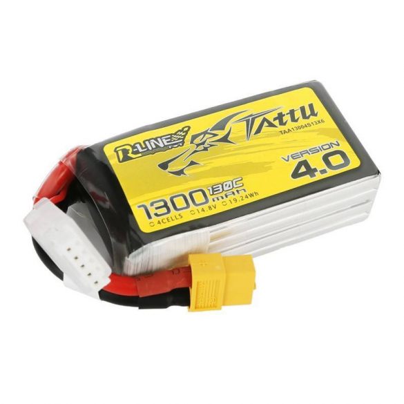 Baterie Tattu R-Line versiunea 4.0 1300mAh 14.8V 130C 4S1P XT60