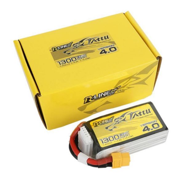 Baterie Tattu R-Line versiunea 4.0 1300mAh 14.8V 130C 4S1P XT60