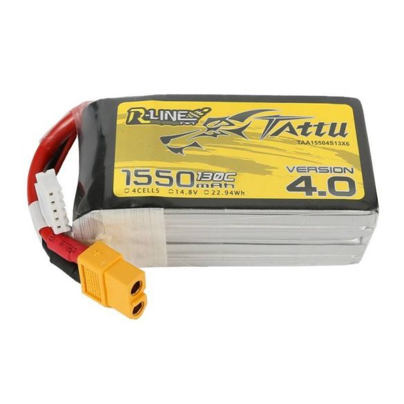 Baterie Tattu R-Line versiunea 4.0 1550mAh 14.8V 130C 4S1P XT60