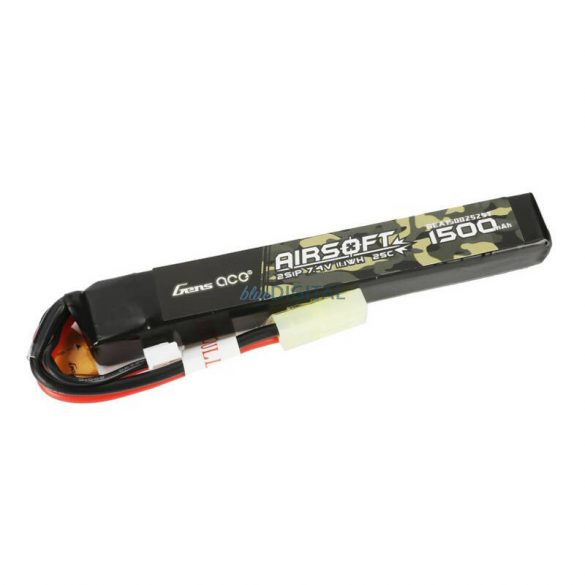 Gens ace 25C 1500mAh 2S1P 7.4V Airsoft Gun Lipo Batterymini Tamiya Plug Baterie Tamiya