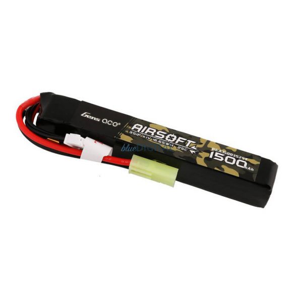 Gens ace 25C 1500mAh 3S1P 11.1V Airsoft Gun Lipo Batterymini Tamiya Plug Baterie Tamiya