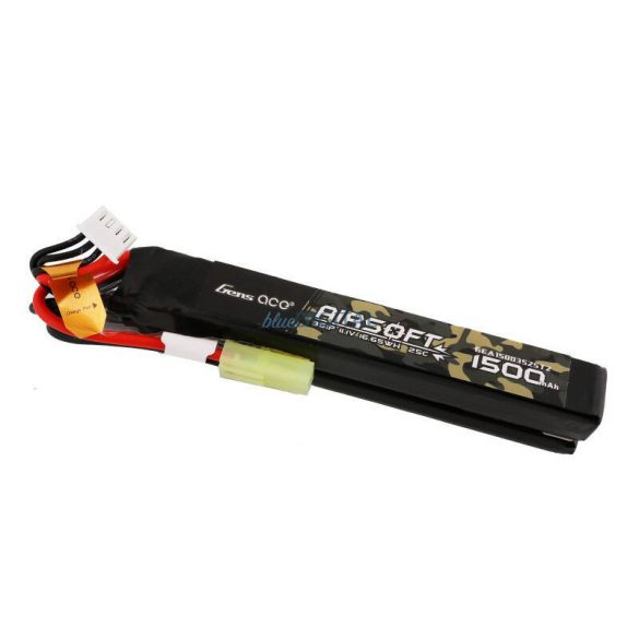 Gens ace 25C 1500mAh 3S1P 11.1V Nunchuck 2X Airsoft Gun Lipo Batterymini Tamiya Plug