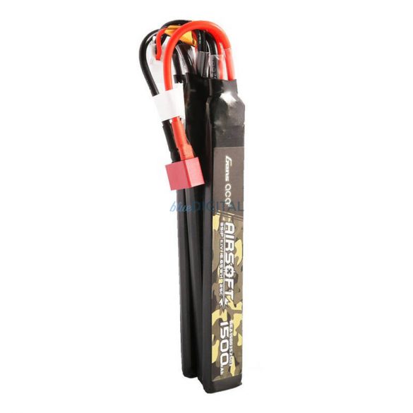 Gens ace 25C 1500mAh 3S1P 11.1V Nunchuck 3X Airsoft Gun Lipo Baterie T Plug