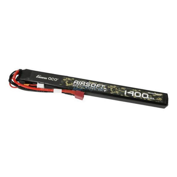 Gens ace 25C 1400mAh 3S1P 11.1V Airsoft Gun Lipo baterie T Plug