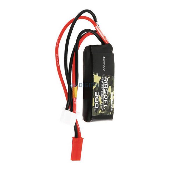 Gens ace 25C 3000mAh 2S2P 7.4V Saddle Airsoft Gun Lipo Battery Mini Deans(T) Plug