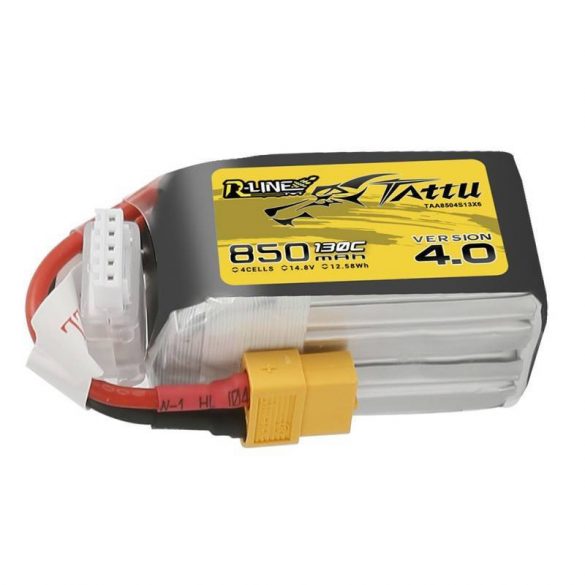 Baterie Tattu R-Line 850mAh 14.8V 130C 4S1P XT60