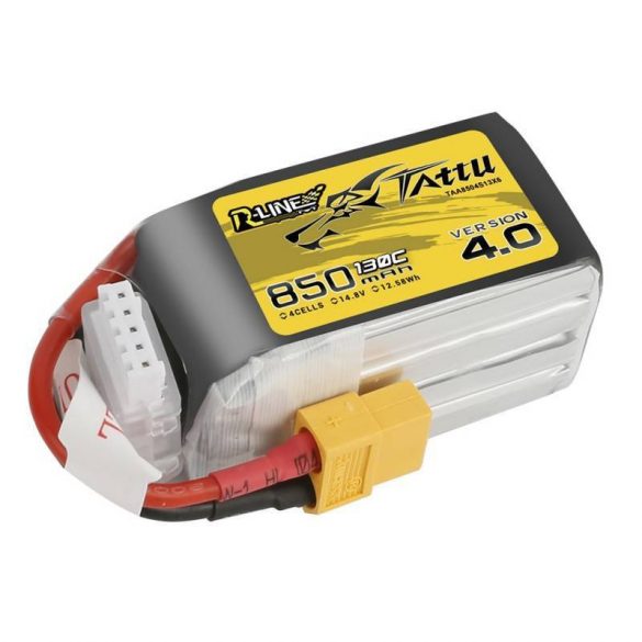 Baterie Tattu R-Line 850mAh 14.8V 130C 4S1P XT60