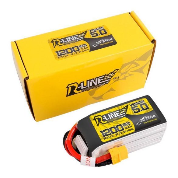 Baterie Tattu R-Line 5.0 1200mAh 22.2V 150C 6S1P XT60