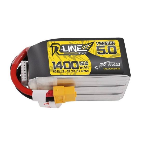 Baterie Tattu R-Line 5.0 1400mAh 22.2V 150C 6S1P XT60