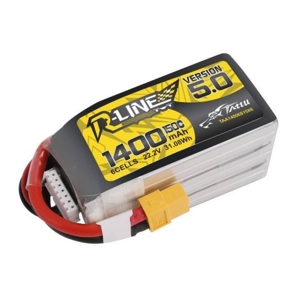 Baterie Tattu R-Line 5.0 1400mAh 22.2V 150C 6S1P XT60