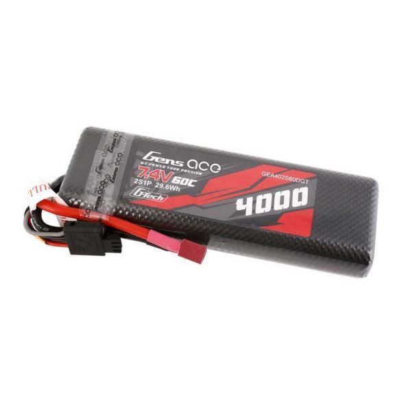 Baterie de impact Gens Ace G-Tech 4000mAh 7.4V 60C 2S1P Hardcase T-Plug