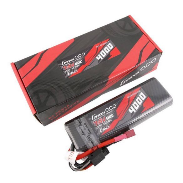 Baterie de impact Gens Ace G-Tech 4000mAh 7.4V 60C 2S1P Hardcase T-Plug