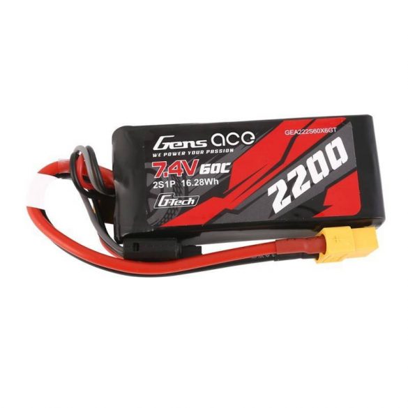 GensAce G-Tech LiPo cu acumulator 2200mAh 7.4V 60C 2S1P XT60