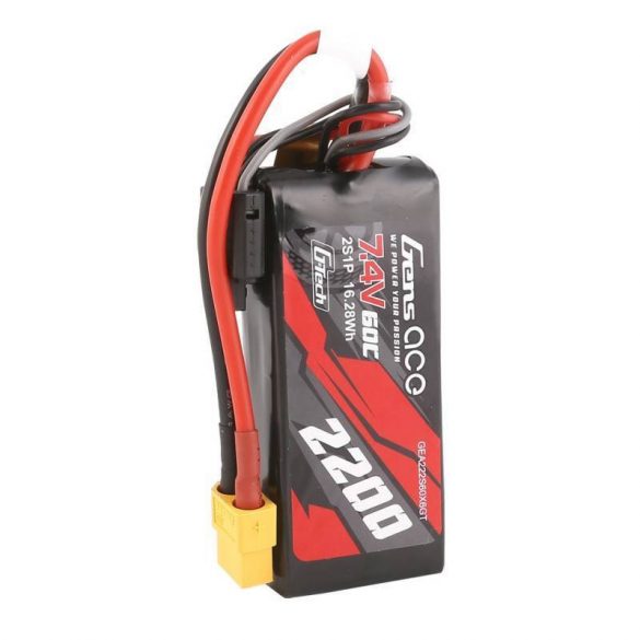 GensAce G-Tech LiPo cu acumulator 2200mAh 7.4V 60C 2S1P XT60