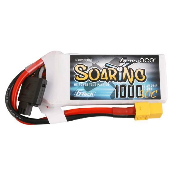 Baterie Gens AceG-Tech Soaring 1000mAh 7.4V 30C 2S1P XT60